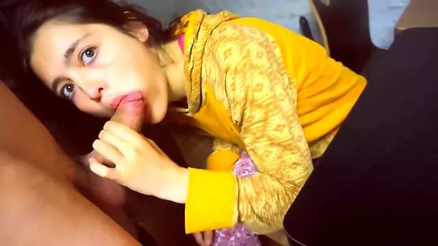 Cum in food Beautiful teenager eats my cum