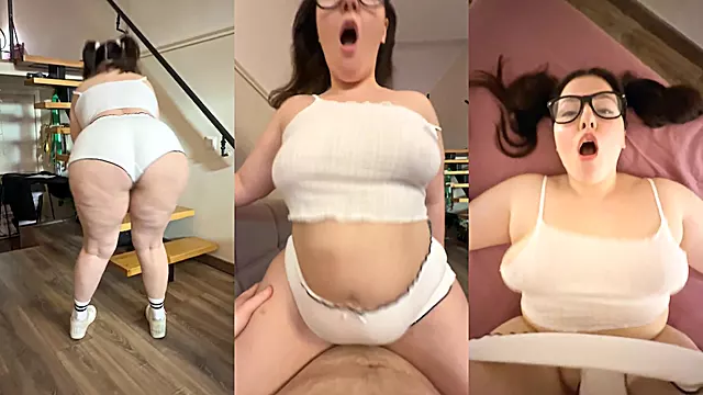 CHUBBY STEPSISTER Wants Creampie After Workout Session