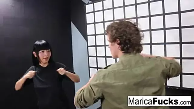 Marica Hase Instructs Ninja Student Robby's Secret Techniques