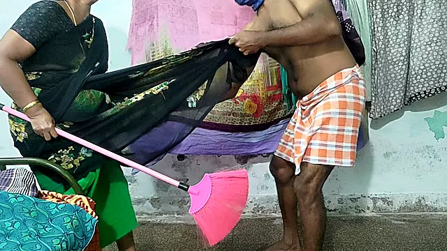 My Stepmother Was Cleaning the House, Lifted Her Skirt up and Down