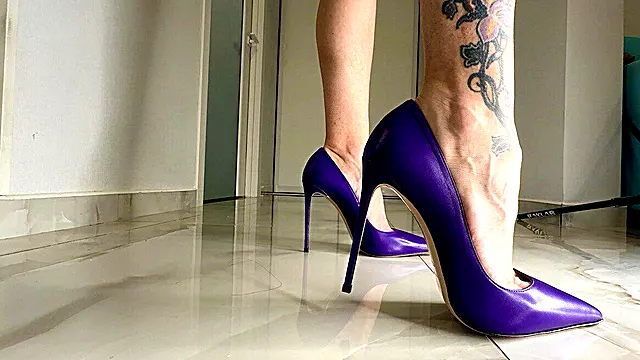 New Purple Classic Stiletto High Heels, 12 Cm Heels on Me