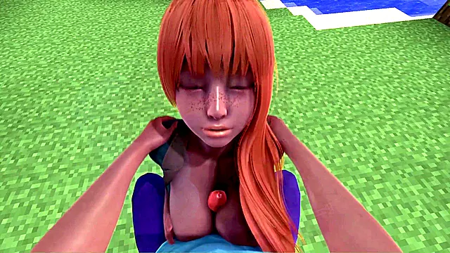 Steve has a wild time with Alex in Minecraft's alpha version