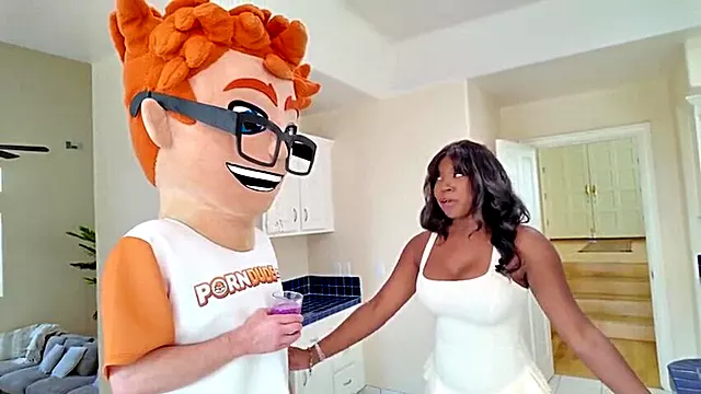 Amari Annes Blowjob Chugs My Banana For A Cum-on-tits Finale!