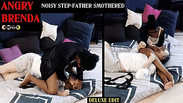EBONY BRAT BRENDA DESTROYS HER TOO NOISY STEP-FA (HD)