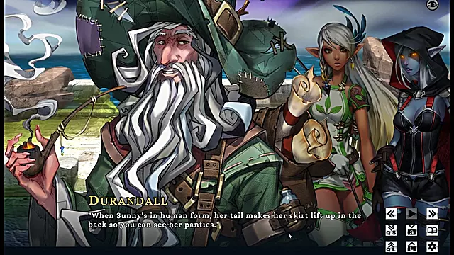 Best Elf Hentai Game Ep.1 Sexy Competition of Dark and Tanned Elf!