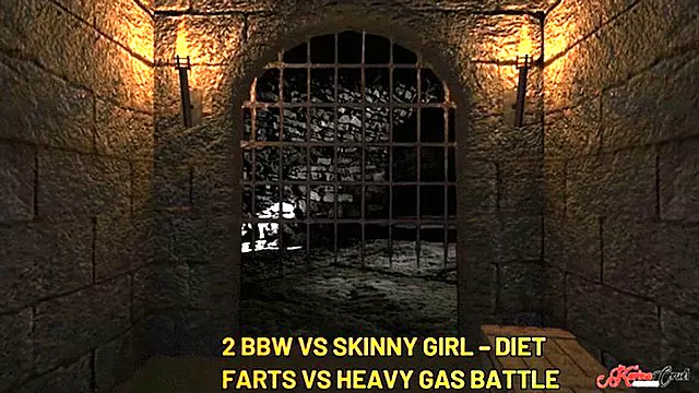 2 BBW VS SKINNY GIRL - DIET FARTS VS HEAVY GAS BATTLE - TURBINADA - CLIP 1 - NEW APRIL 2026
