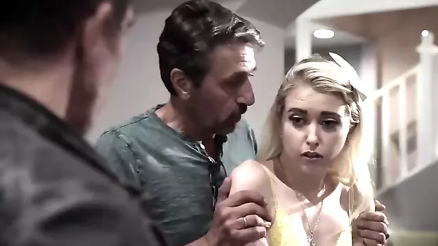 Teen stepdaughter gets DPed rough by stepdad and stepuncle