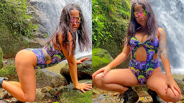 Mind Blowing Bj At Waterfall With Sexy Teen - Alice Casablanca
