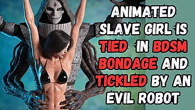 Cartoni Animati Schiava, Ascelle Feticcio, Legata A Pancia Sotto, Bionda In Bikini, Il Mio Schiavo Bionda
