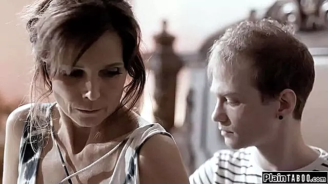 Busty Stepmom Syren De Mer Takes Double Penetration from Stepsons