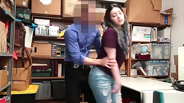 Stealing stepdaughter teen 18 got punished for shoplifting
