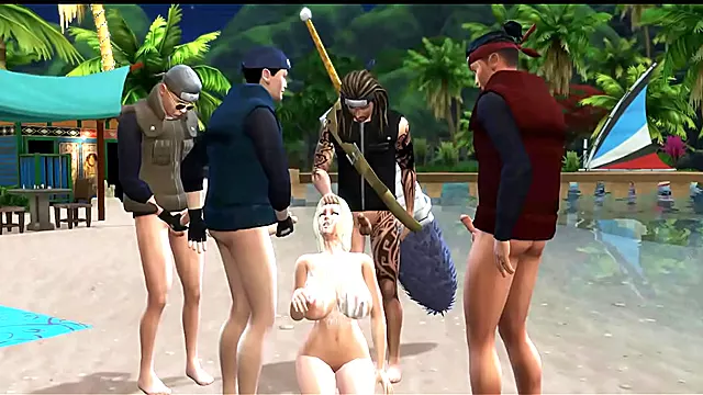 Tsunade Gets Fucked Hard by Enemy Ninjas in Naruto Hentai Anal GangBang Scene