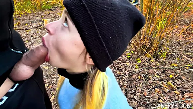 Suck my cock until I cum. Tall cute girl with big breasts, gives a delicious blowjob
