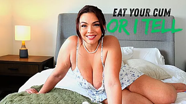 Stepmom Femdom CEI: Caught Jerking to My Pics? Eat Your Cum or I Tell! Humiliating Bedroom Instructions 720
