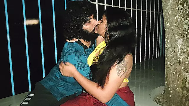 Mallu Couple Outdoor Sex at River in Night - Desi Village Romantic Fucking