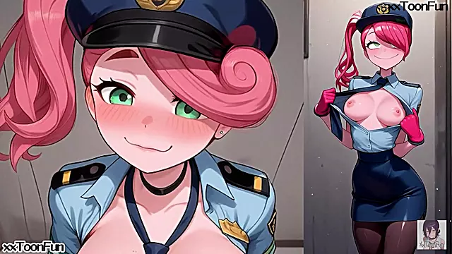 Poppy playtime hentai anime - MM Long Legs costplay Police animation