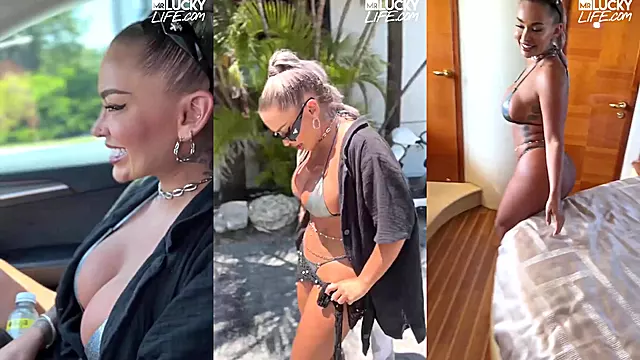 Büyük Meme Pov, Büyük Meme Emme, Bikinili, Güzel Göğüsler, Kacasinin Yaninda, Nurse Pov Blowjob