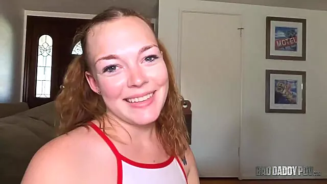 Sexually Excited Redhead Teen 18+ Samantha Reigns Widens Her Legs Wide For Stepdaddy
