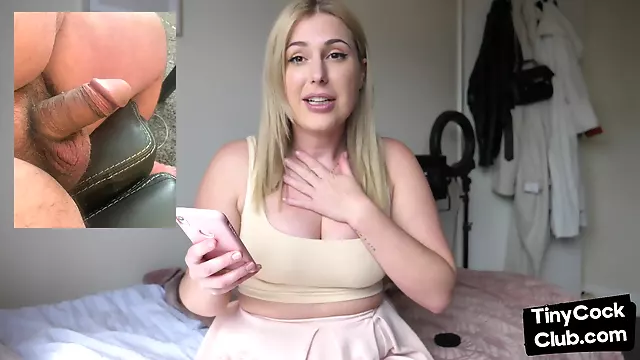 SPH solo amateur British babe talks dirty about small dicks