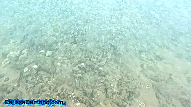 Carissa swimming in the Pacific Ocean and Breast exposure