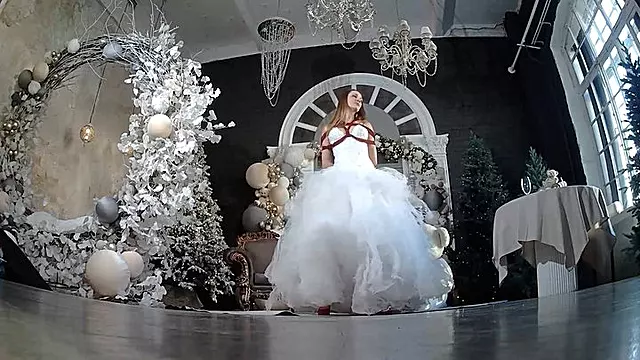 Alexa - Tied up bride on photo shoot in photo studio_CS09_Part 1