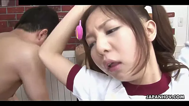Cute Japanese Student 18+ Gets Teased In The Pussy And Sucks A Dick