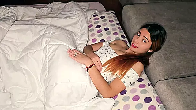 Stepsister Horny For Sex - Latina Amateur Blowjob & Foot Fetish POV