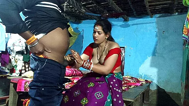 Hot Bengali Housewife Sona Bhabhi Fucked Hard at Home, Red Blouse Removed & Boobs Sucked