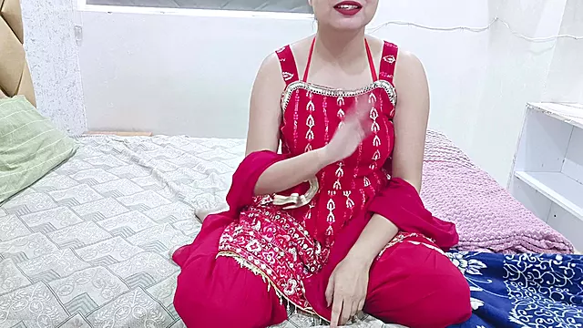 Desi in Red Dirty Talking