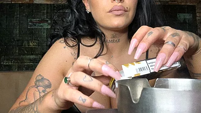 Roken Cigarette, Fetisch Smoking, Geluid