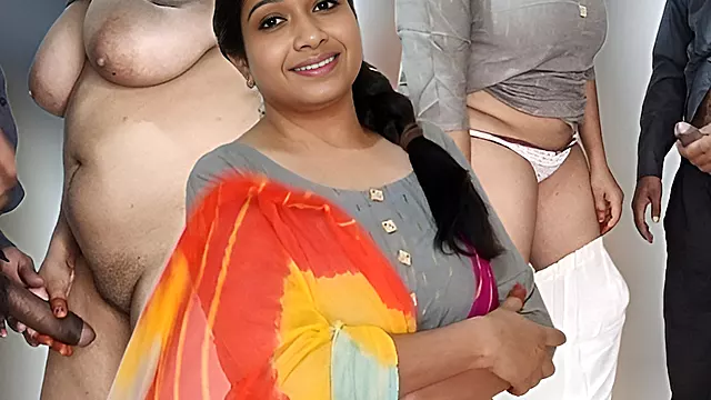 Bhabhi in Salwar Fucked with Teen Boy in Desi Doggystyle