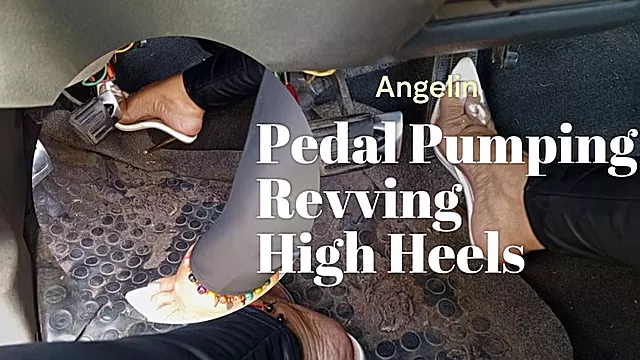 In my 4x4 truck with high heels pumping pedals (1)