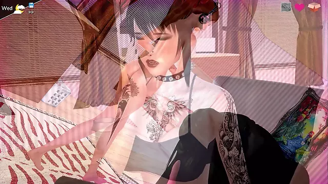 Emo beauty pleasures herself in Mythic Manor V0.17 (60 FPS)