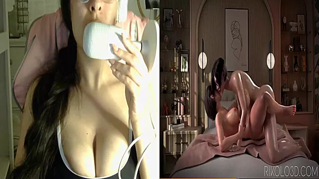 Futa creampie fucks tight pussy raw and sloppy 3D anime hardcore