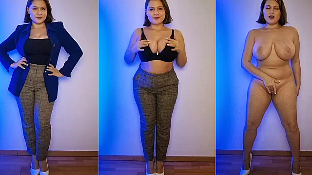 You Fantasize About Your Sexy Co-worker Undressing and Bending Over, Exposing Her Perfect Curves