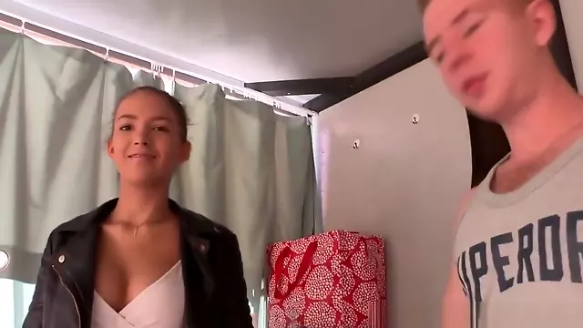 Real Teenie Screwed From Behind In A Truck