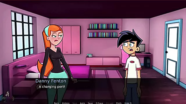Goth Teen With Big Tits Seduces Danny Phantom for Steamy ASMR Anime Action