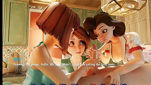 Hentai Flotterdreier, Schönheit, Dreier, Will Nicht, Gefallen, Milf Sexy Ficken, Selbst, König, Reife Dreier