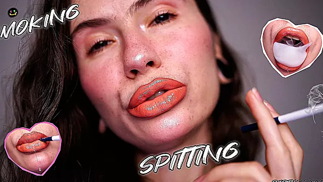 Drool Collector, Smoking Nude Lips