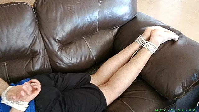 Ticklish Guy Revlliz Gets Ballgagged & Receives Intense Foot Tickling. His Feet Are Getting Oiled Up & Tickled With Various Tools Such As Hairbrushs & Many More.