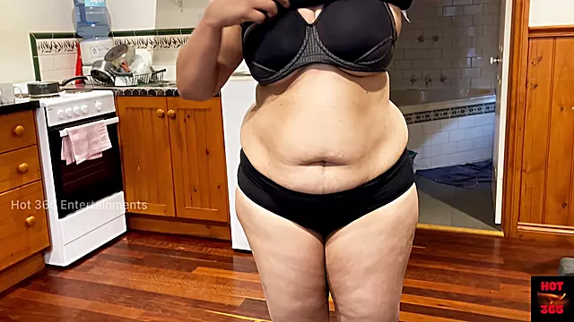 Hot Wife Seduces Husbands Friend While Changing Bra And Panty - Pressing Her Boob 4k 60fps