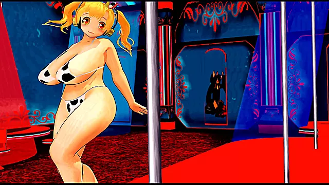 Chubby Anime Babe Dances Seductive Burlesque for Your Pleasure
