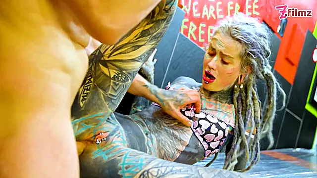 Tattooed pornstar takes it deep from her client rough anal, sloppy ATM, and a creamy facial to clo