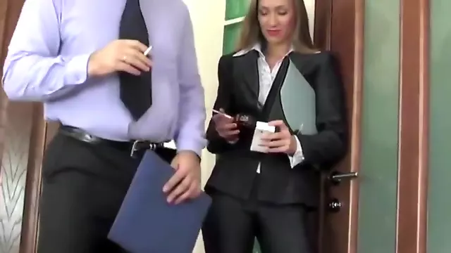 Secretary smoking