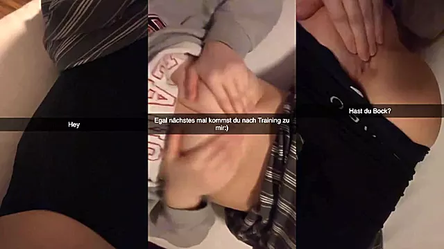 German Cheerleader wants to fuck classmate Snapchat