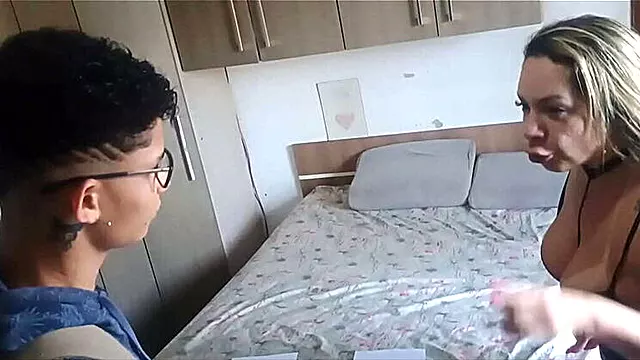 Anal Orgasmus, Grosser Weisser, Große Frau, Sweet Orgasmus, Brüste Abschneiden, Mutter Gibt Blowjob