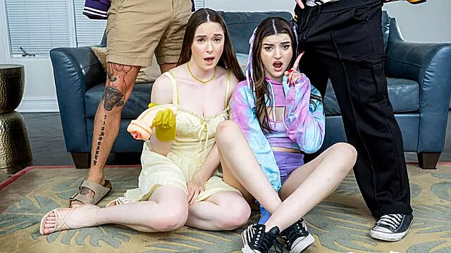 Pretty Hazel Moore and Pixie Smalls - young (18 ) xxx - Sis Swap