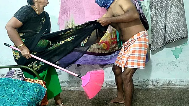 Step Mom Cleaning House Gets Skirt Lifted For Anal Fuck - Mathvan Indian Aunty HD