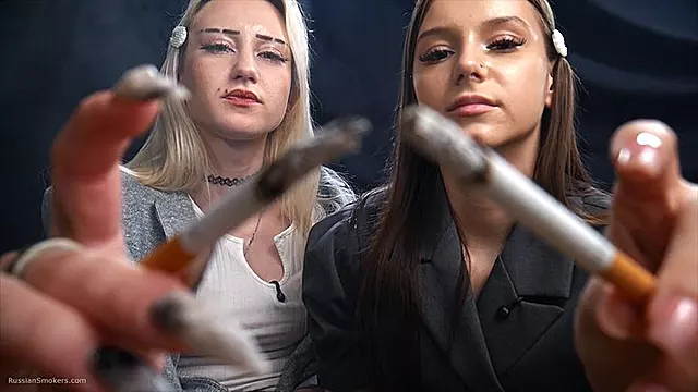 Chain Smoking Domination Two Cigarettes Each & Ash Control POV