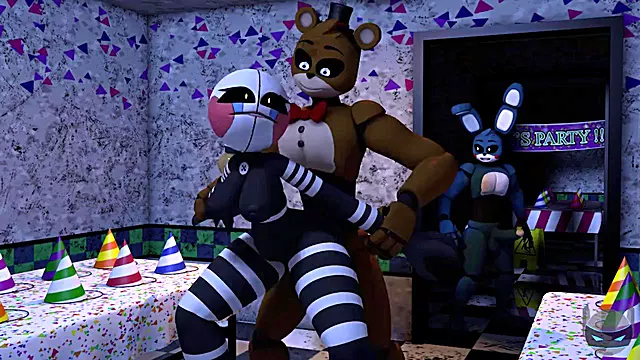 Freddy Toys with Puppet in Steamy Play